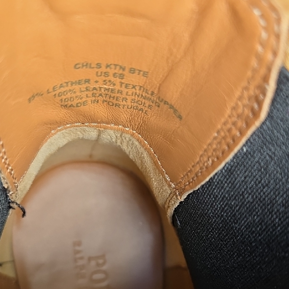 Polo Ralph Lauren Leopard Calf Hair Chelsea Booties Pashia Almond Toe Ankle Boot - Picture 6 of 7